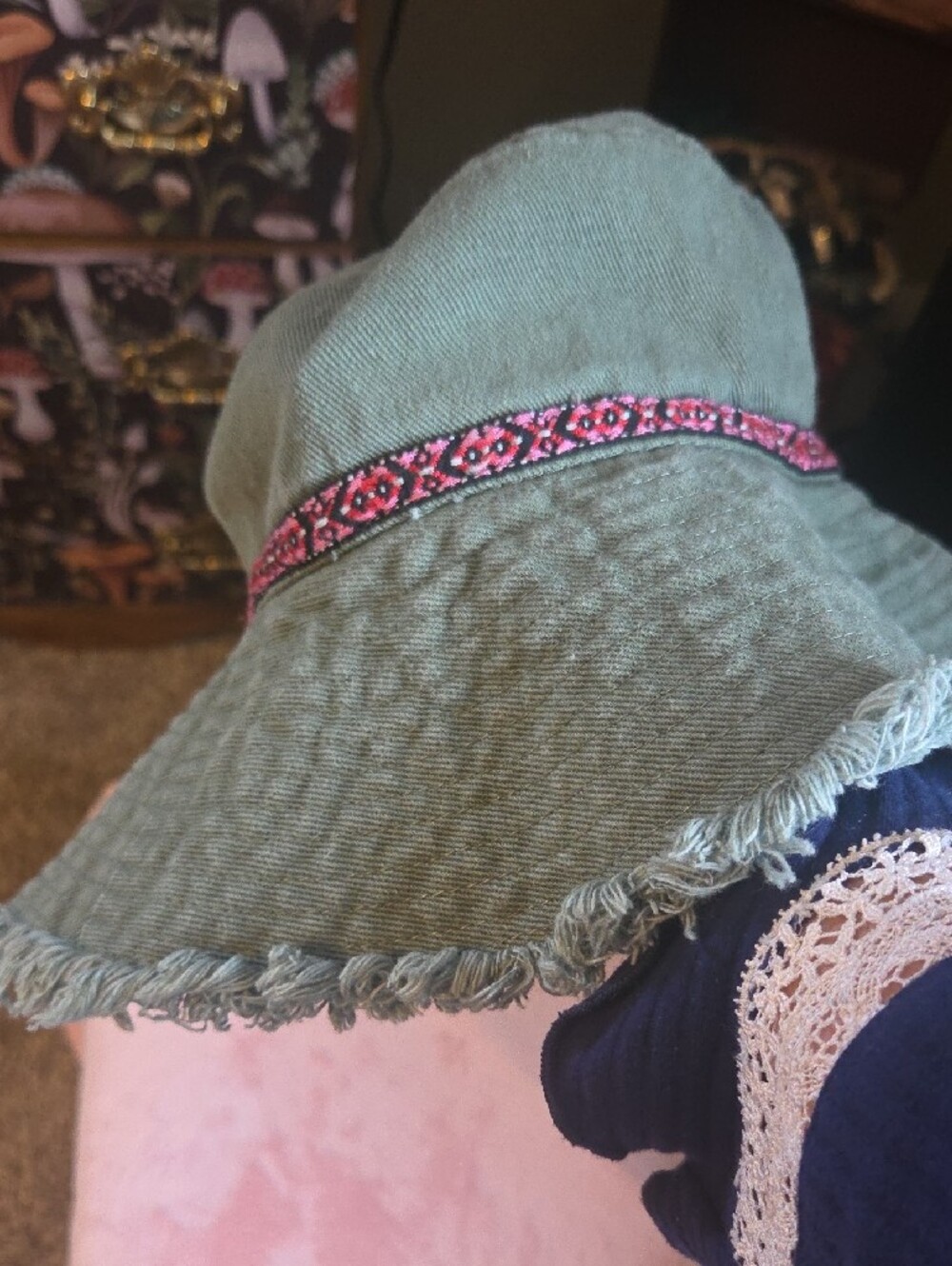 NATURAL LIFE Olive Green Sun Hat - Picture 5 of 9